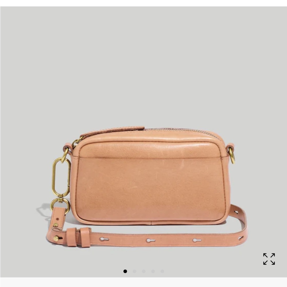 Madewell Leather Carabiner Mini Crossbody in Warm Hickory (Tan)